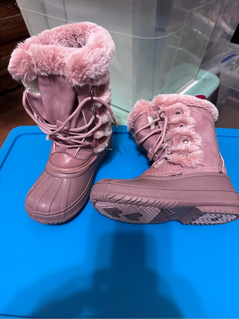 Kids Lurewilder Winter Snow Boots - Pink Plush Fur